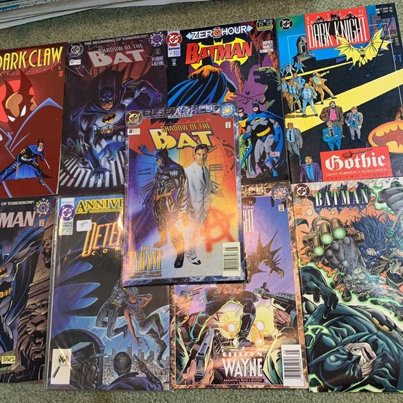 9 BATMAN comics Chronicles #2, Shadow Of The Bat #2, Detective #627, Dark Claw 1 - Picture 1 of 1